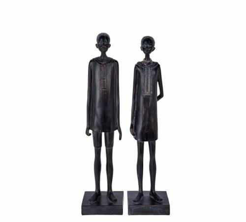 Διακοσμητικές αφρικάνικες φιγούρες (άνδρας-γυναίκα) 40cm