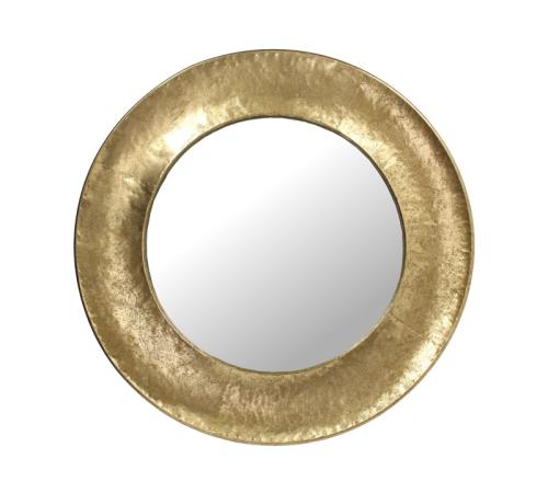 Καθρέπτης με μεταλλική χειροποίητη χρυσή κορνίζα, 71.5cm