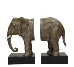 Βιβλιοστάτης polyresin σχ.ελέφαντας, 31x25cm