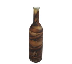 Επιδαπέδιο βάζο σχ.φιάλη ανακυκλωμένo γυαλί μελανζέ καφέ,75cm