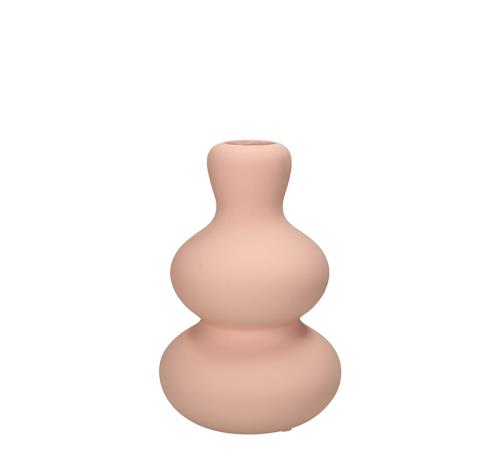 Κεραμικό βάζο "minimal",ματ ροζ,19,7cm