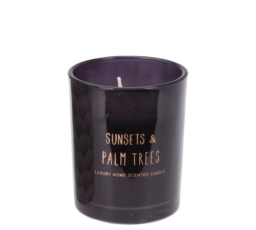 Αρωματικό κερί σε γυάλινο βαζάκι "lux" συσκευασία,3 αρώματα.