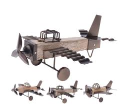 Διακοσμητικό αεροπλάνο από ξύλο & μέταλλο,26cm