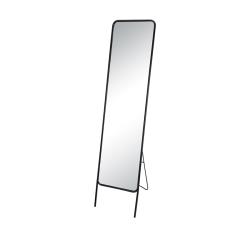 Επιδαπέδιος καθρέπτης, μαύρη μεταλική κορνίζα,38x150cm