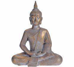 Καθιστός Thai Buddha σε χρυσή πατίνα 62.5cm
