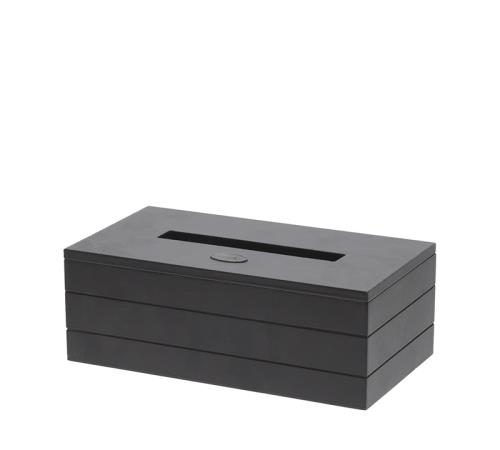 Κουτί για χαρτοπετσέτες σειρά "Living" μαύρο, 24x14cm