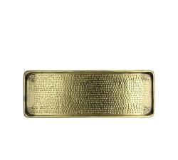 Παραλ/μος δίσκος αλουμινίου σε παλαιωμένο χρυσό,38cm