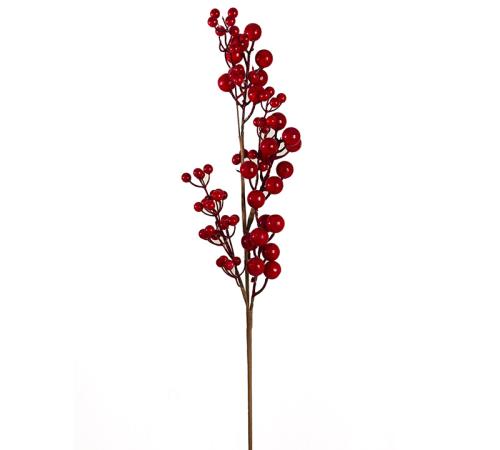 Κλαδί μεγάλα κόκκινα berry,78cm