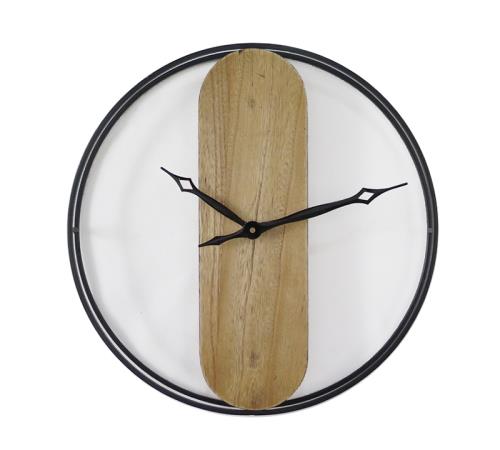 Ρολόι τοίχου "Urban" απο ξύλο & σίδερο,41cm