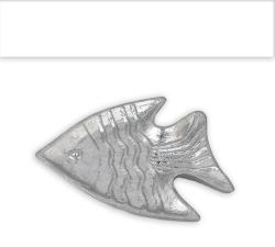 Διακοσμητικό μπολ σχ.ψάρι, ασημί χρ.,19,5cm