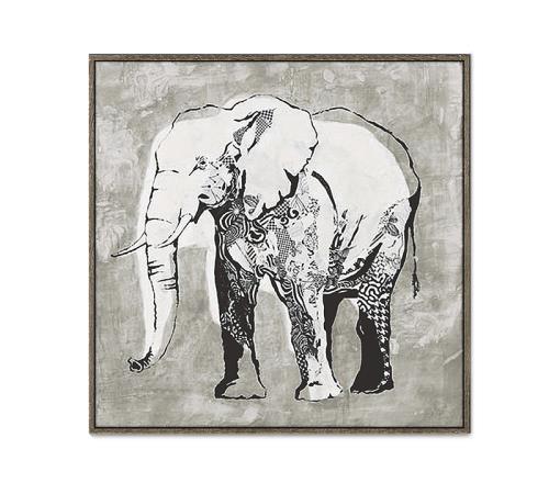 Πίνακας με ελέφαντα 90x90cm