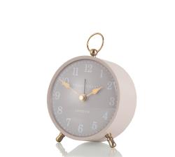 Επιτραπέζιο ρολόι σε απαλό ροζ χρ.,10cm