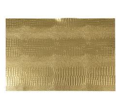 Σουπλά pvc σε croco σχ.45x30cm,χρυσό χρ.