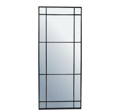 Καθρέπτης Art Deco μεταλ.μαύρη κορνίζα,77x183cm