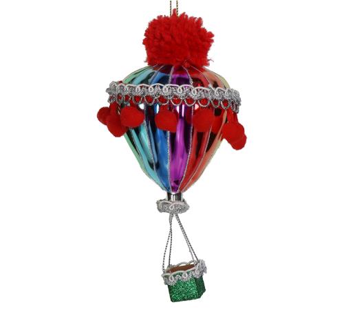 Γυάλινο στολίδι Αερόστατο, 15cm