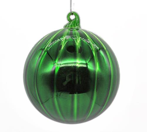 Γυαλινη μπάλλα γυαλιστερό πράσινο,10cm