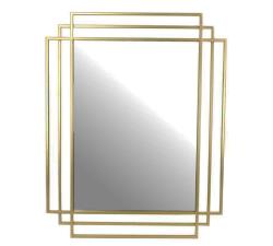 Καθρέπτης με χρυσή μεταλλική κορνίζα, 77x97cm