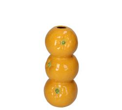 Κεραμικό βάζο με 3 πορτοκάλια 10,5x19,5cm
