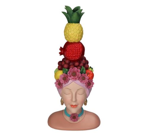Κηρoπήγιο πολυρέζιν "Lady fruit",πολύχρωμο 35.5cm