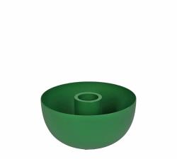 Μεταλλική βάση για κερί βιέννης, πράσινη 10x5.5cm