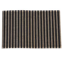 Σουπλά Bamboo ριγέ μαύρο/φυσικό χρ.,30x45cm