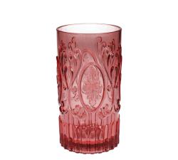 Ακρυλικό ποτήρι σωλήνας vintage pink, 15.2cm