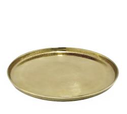 Δίσκος από χυτό αλουμίνιο με χείλος χρυσό χρ.,40cm