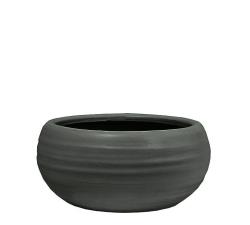 Στρογγυλό κεραμικό μπολ μαύρο, 23.5x12cm