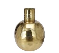 Μεταλλικό βάζο σχ.μπαλλα με στενο λαιμό 34cm, χρυσό