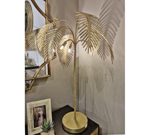 Επιτραπέζια λάμπα "Palm" σε χρυσό χρ.,80cm