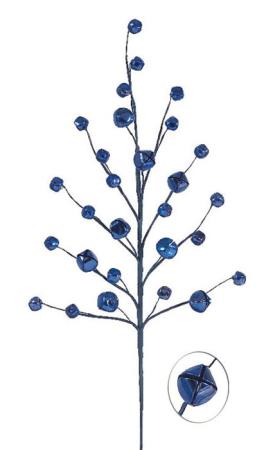 Χριστουγεννιάτικο Κλαδί με  μεταλλικά καμπανάκια (Jingle Bell) Μπλε